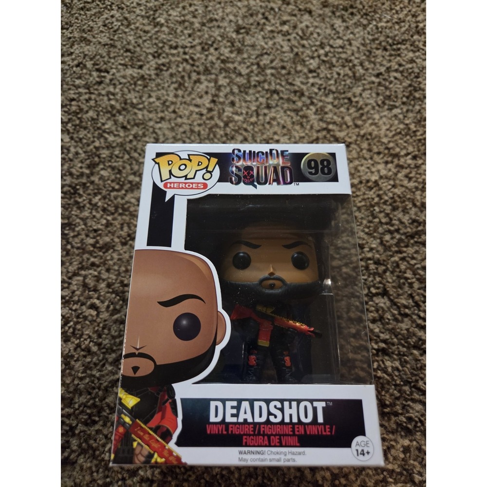 Funko Pop DC Heroes Suicide Squad Deadshot Unmasked 98 Marksman Toy Vinyl Figure
